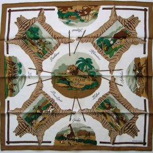 La Chasse en Afrique 70cm Hermes Scarf