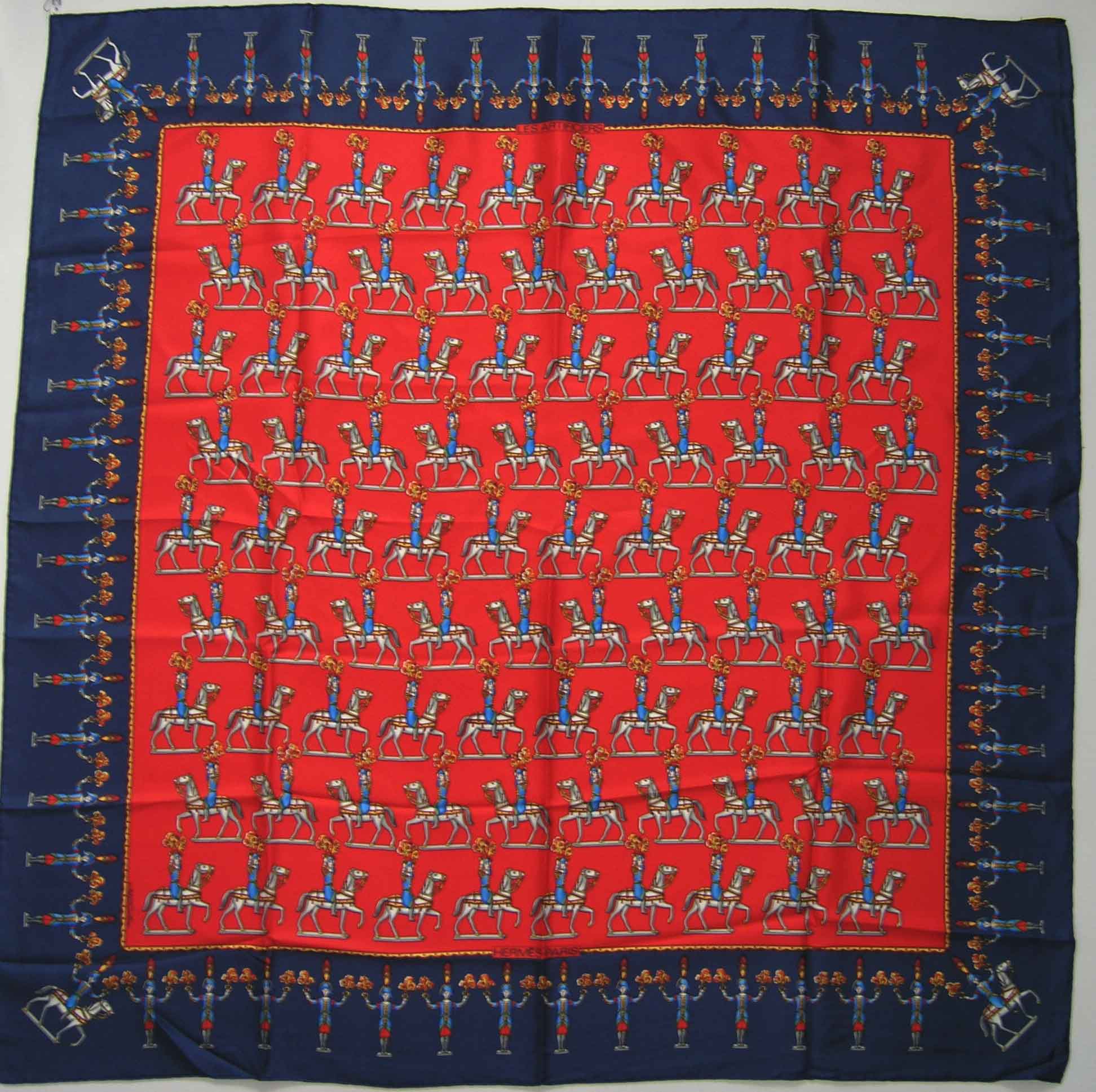 カ*ネ様 HERMES LES ARTIFICIERS シルクスカーフ Les Artificiers Hermes Scarf - It's All Goode