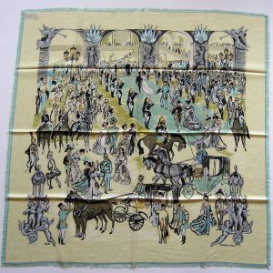 Soiree de Gala 90cm Hermes Cashmere Scarf