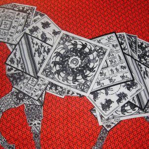 A Cheval Sur Mon Carre Cashmere Hermes Shawl