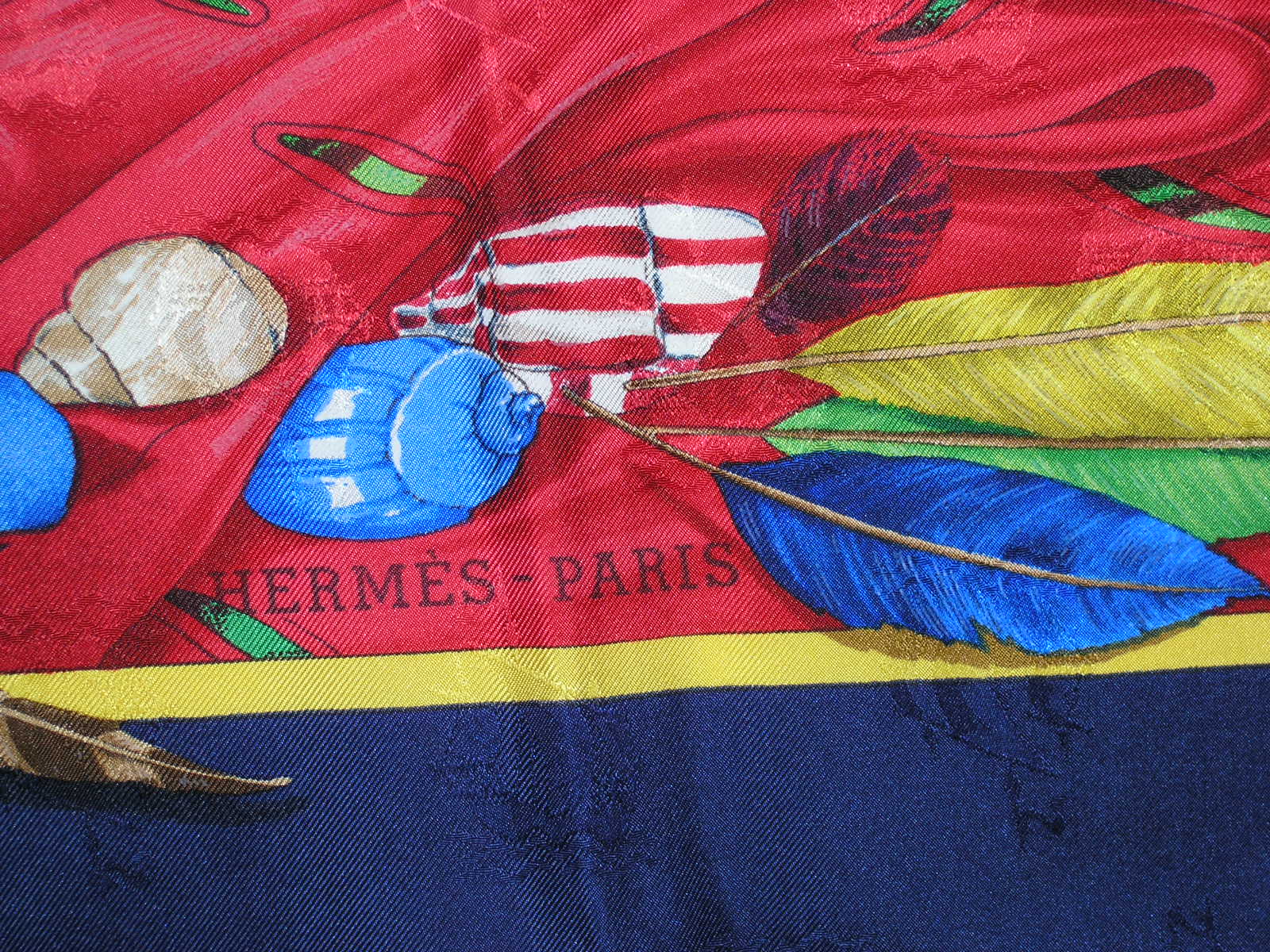 Christophe Colomb decouvre l'Amerique Hermes Jacquard Scarf