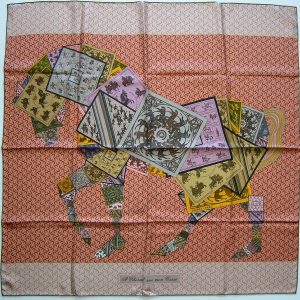 A Cheval sur mon Carre Hermes Scarf 2006 Bali Barret