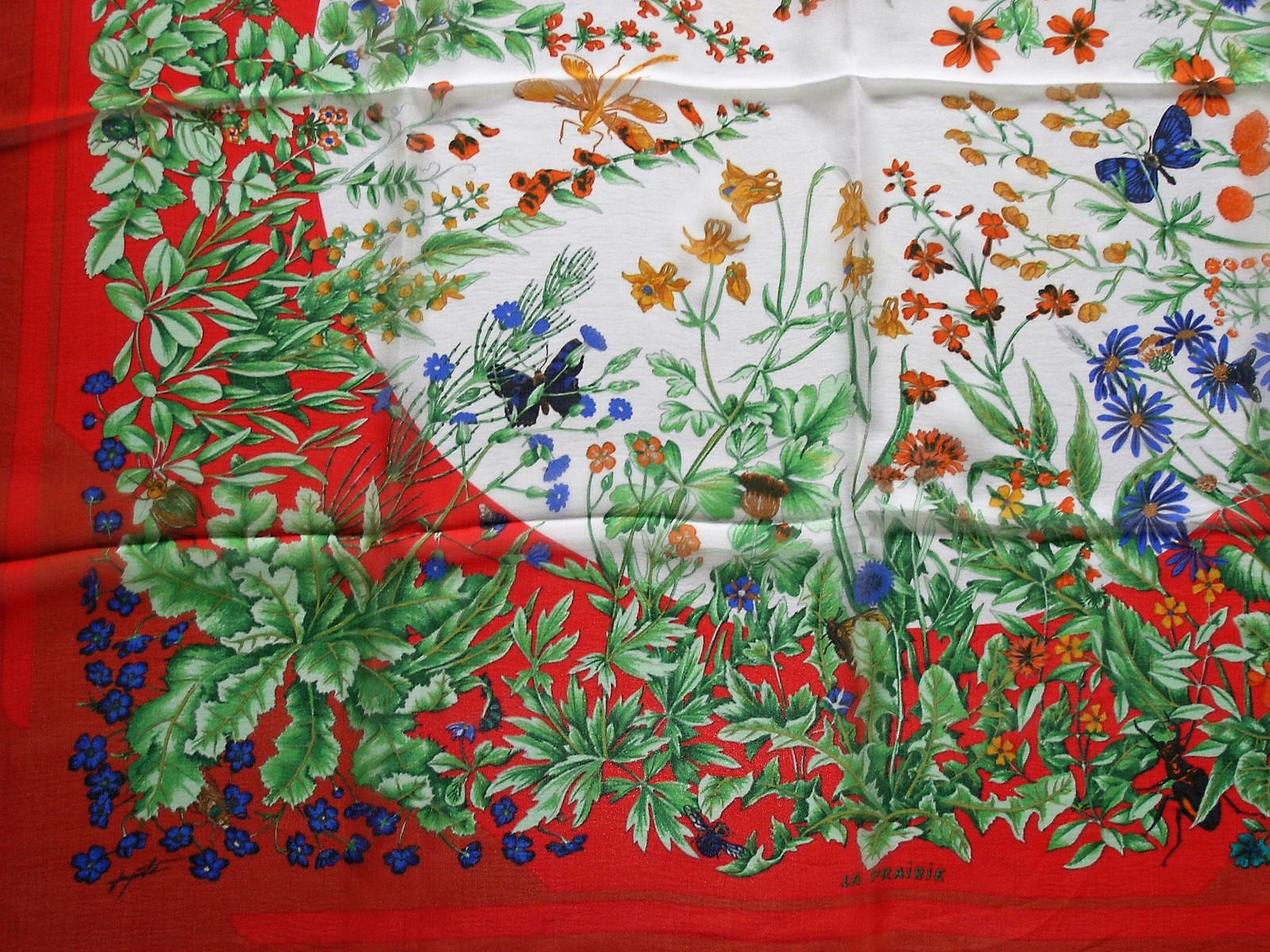 La Prairie Hermes 90cm PM Mousseline Scarf