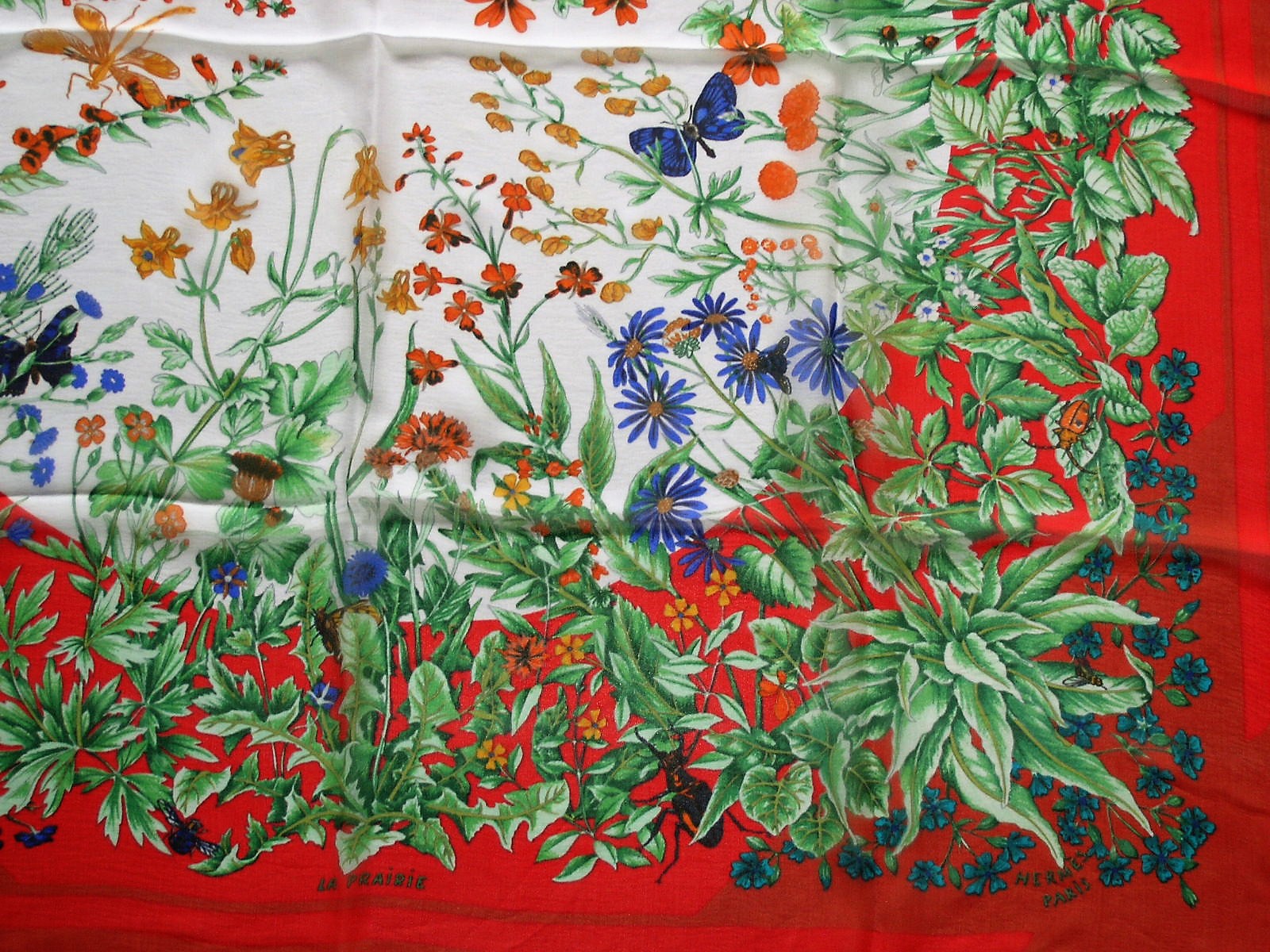 La Prairie Hermes 90cm PM Mousseline Scarf