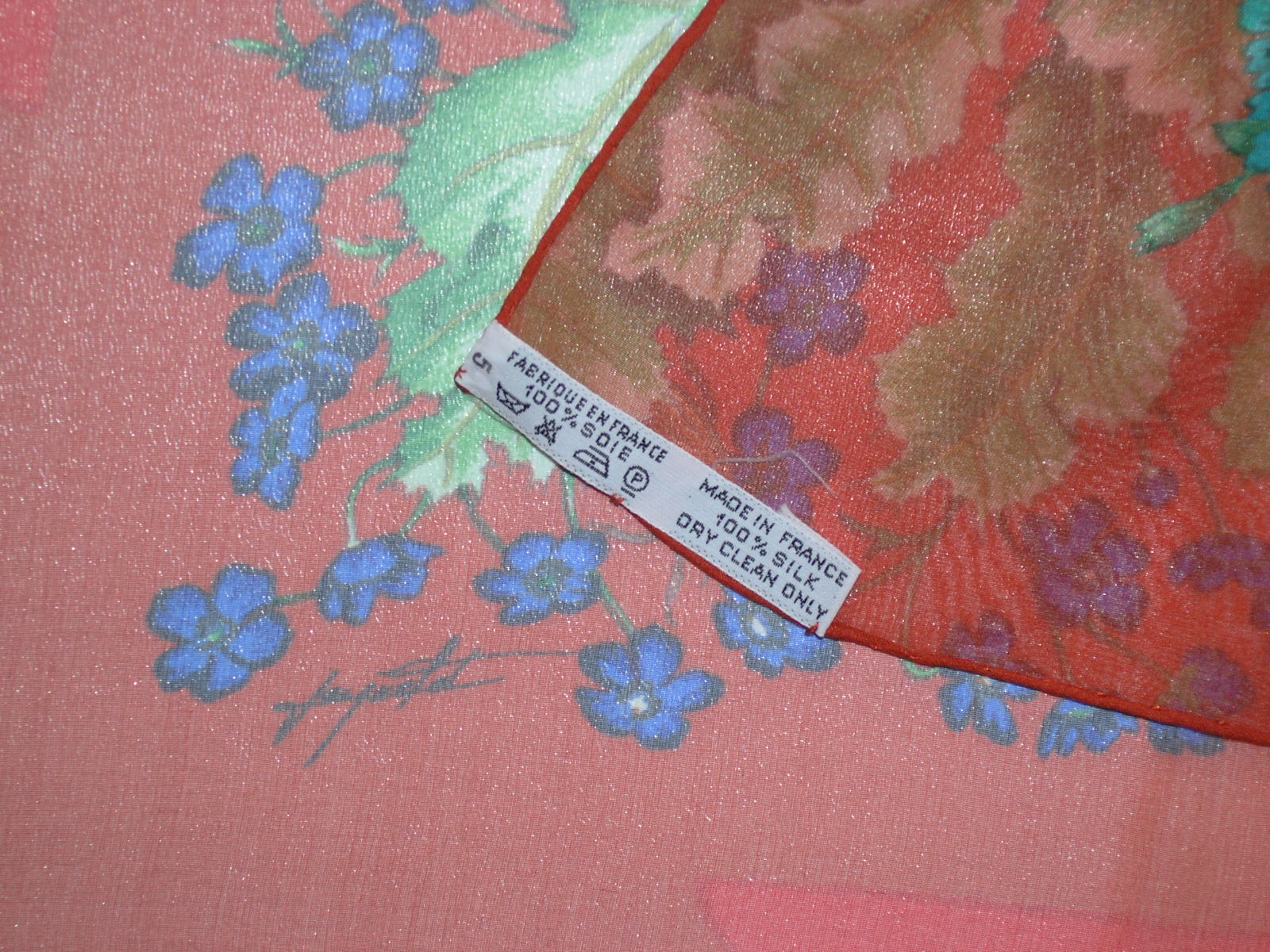 La Prairie Hermes 90cm PM Mousseline Scarf