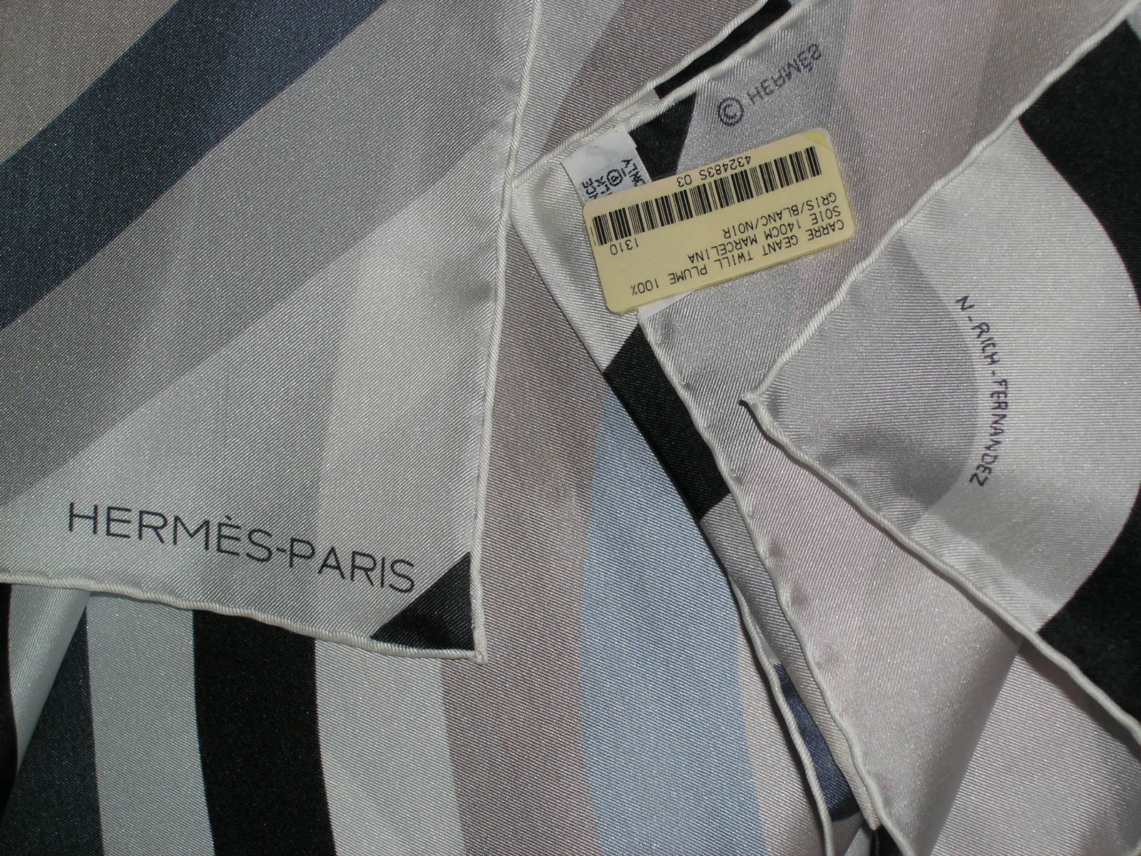 Marcelina Hermes 140cm Geant Twill 2013