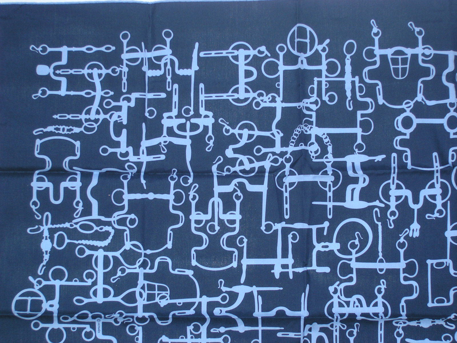 Equestre 70cm Cotton Hermes Scarf