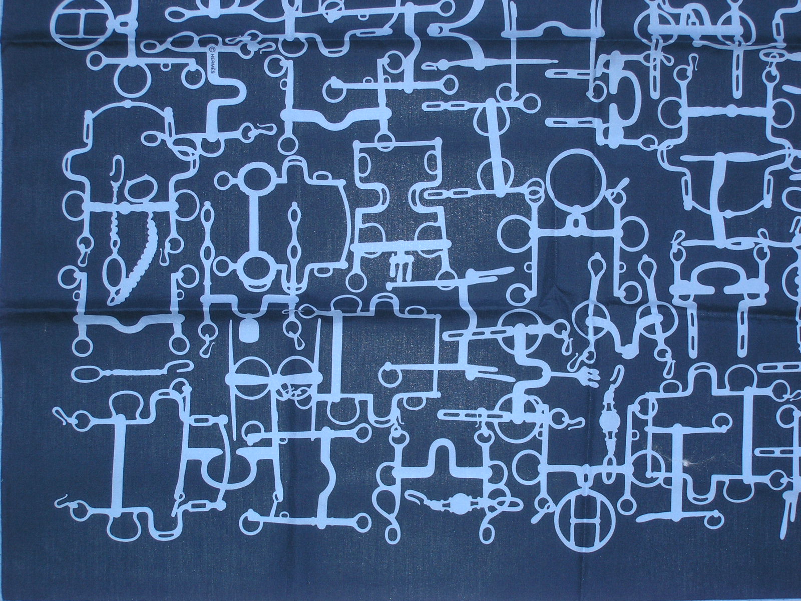 Equestre 70cm Cotton Hermes Scarf