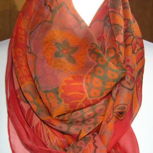 vintage Hermes Mousseline Shawl
