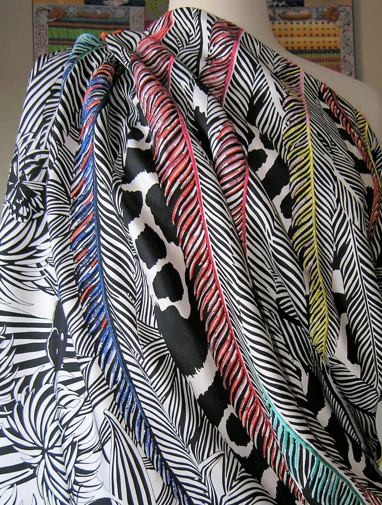 Jaguar Quetzal Hermes Exceptional 140cm Shawl Alice Shirley