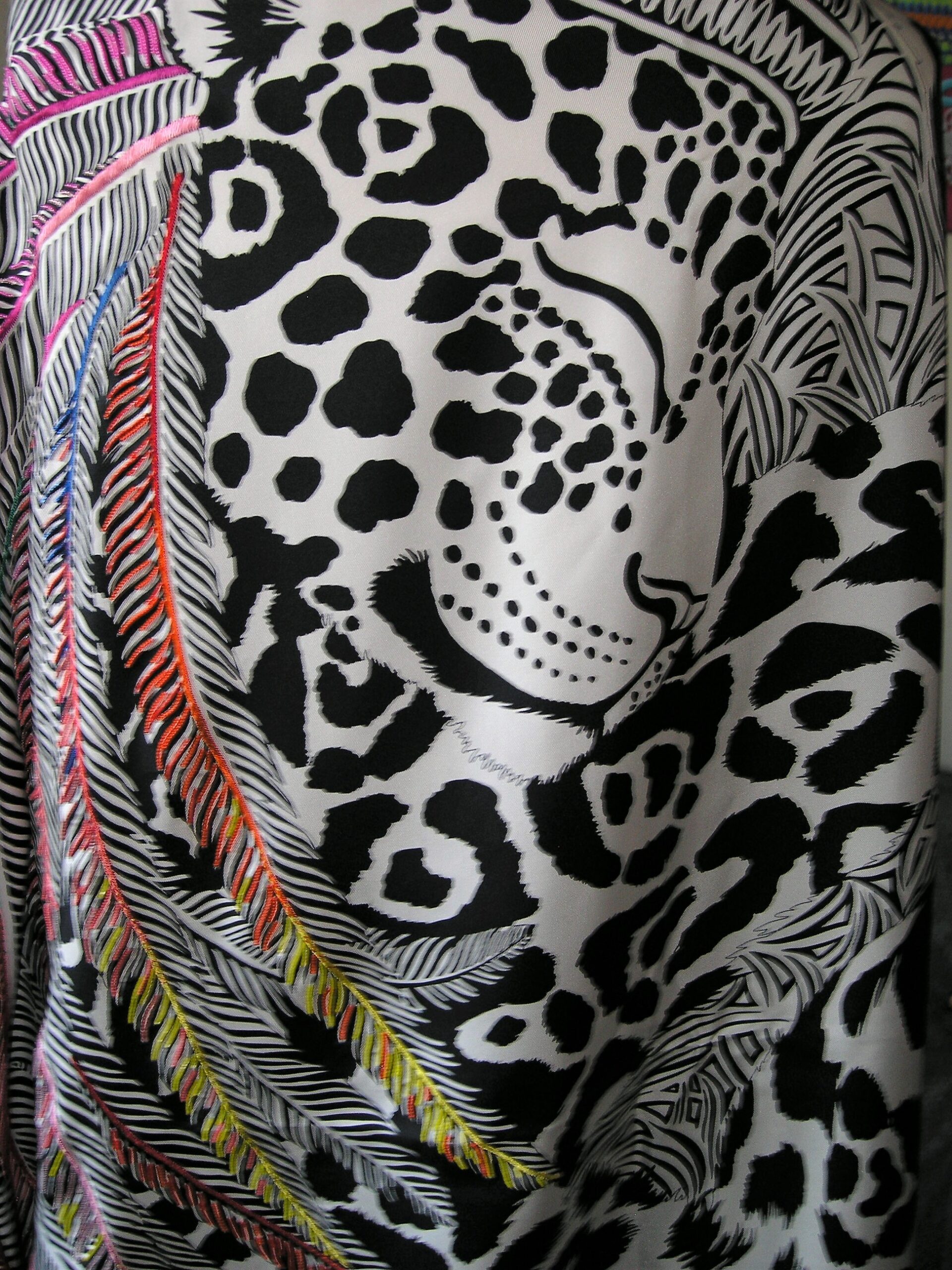 Jaguar Quetzal Hermes Exceptional 140cm Shawl Alice Shirley