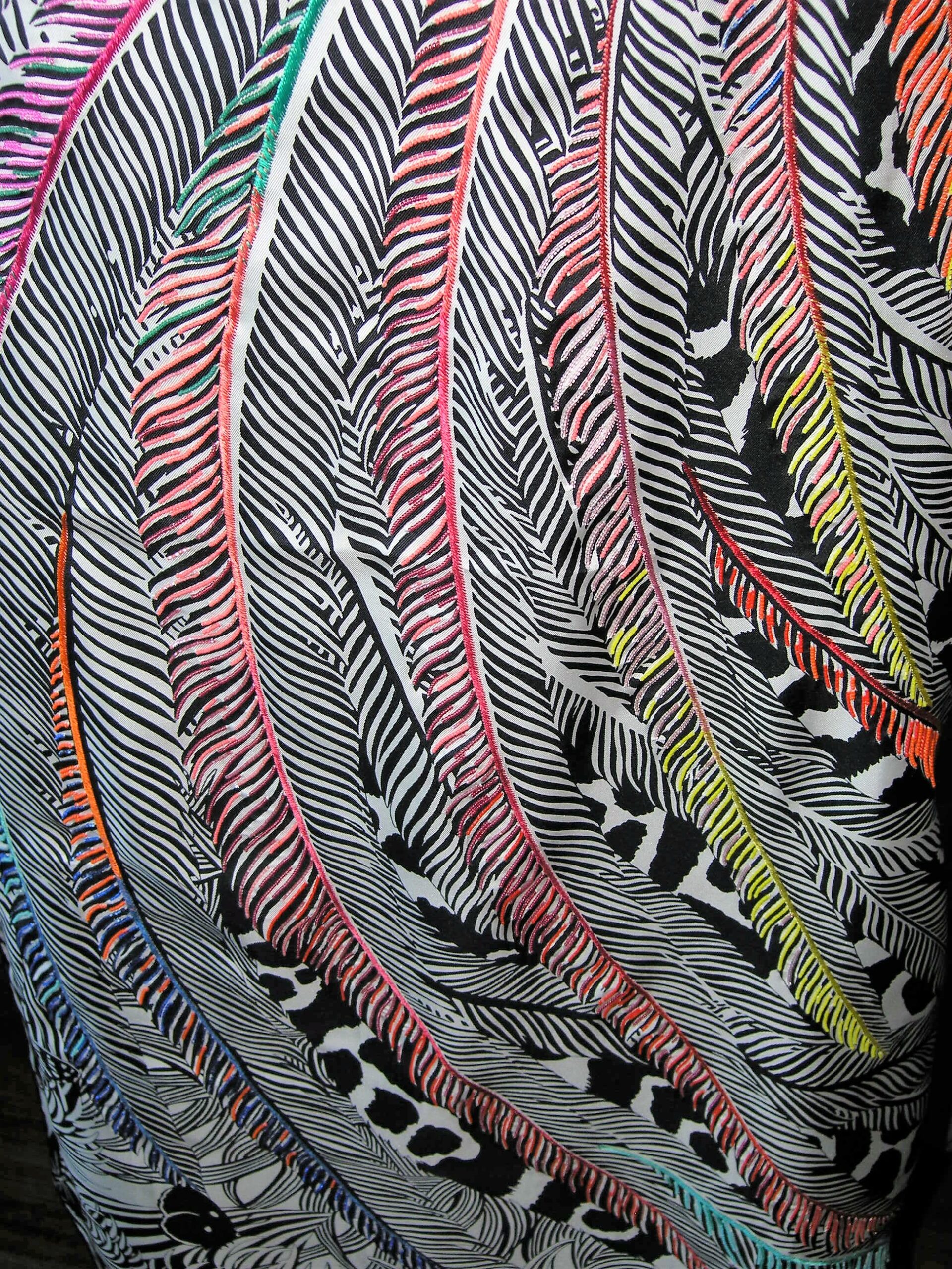 Jaguar Quetzal Hermes Exceptional 140cm Shawl Alice Shirley