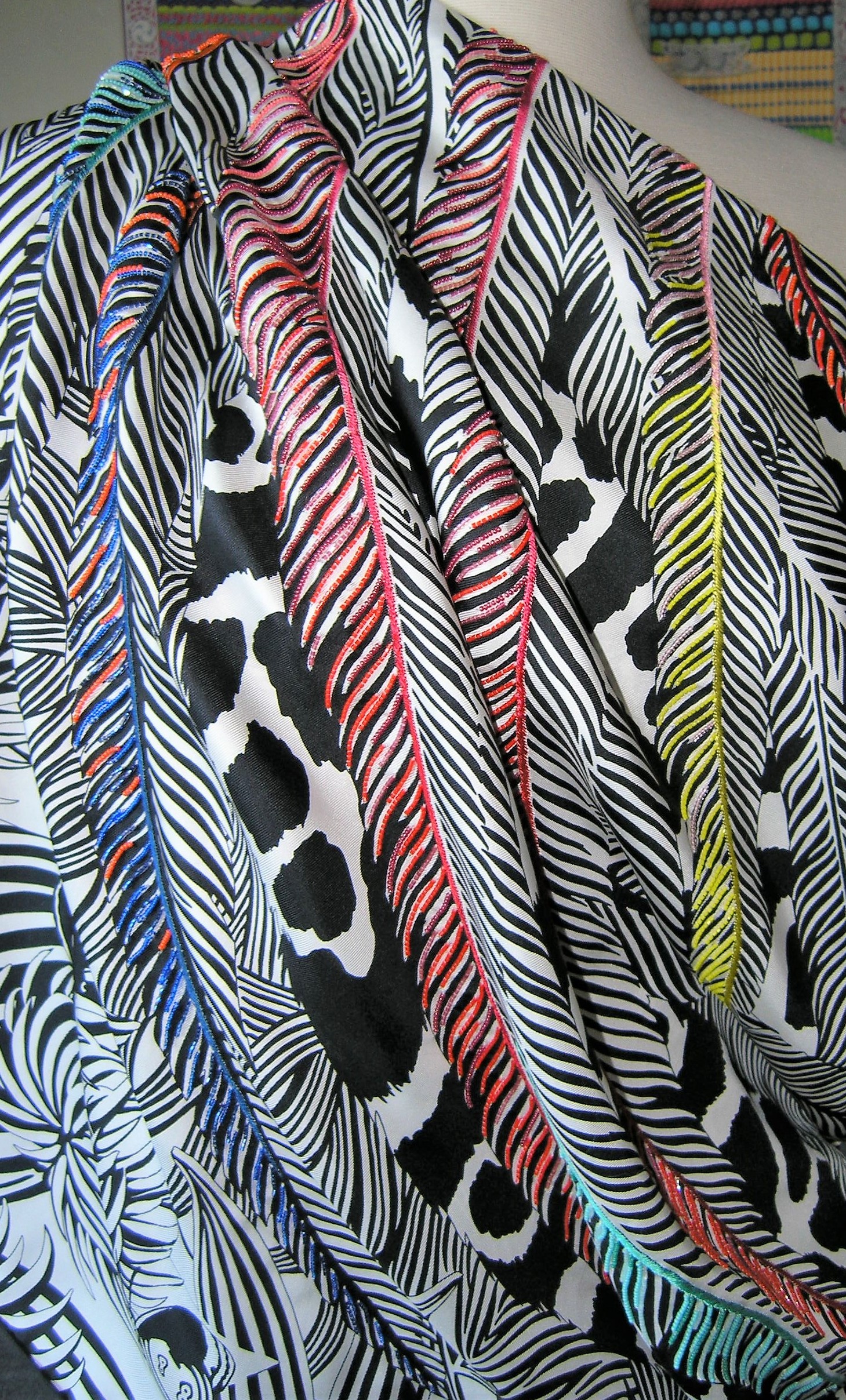 Jaguar Quetzal Hermes Exceptional 140cm Shawl Alice Shirley