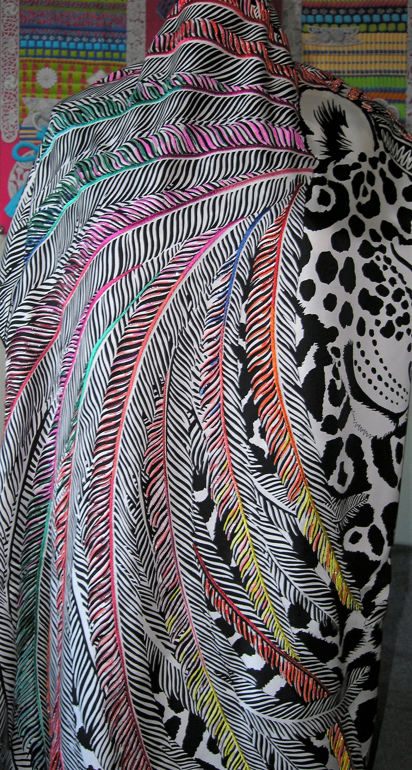 Jaguar Quetzal Hermes Exceptional 140cm Shawl Alice Shirley