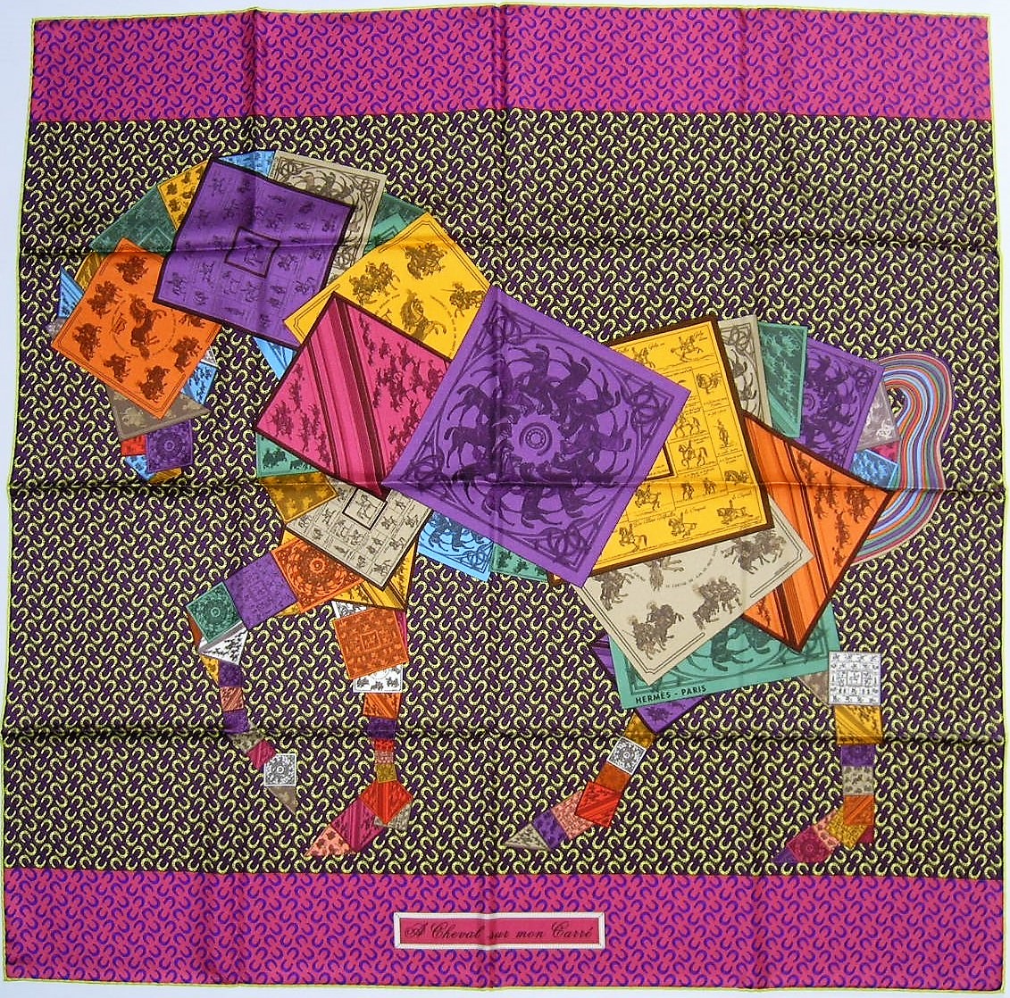 A Cheval Sur Mon Carre Hermes Scarf