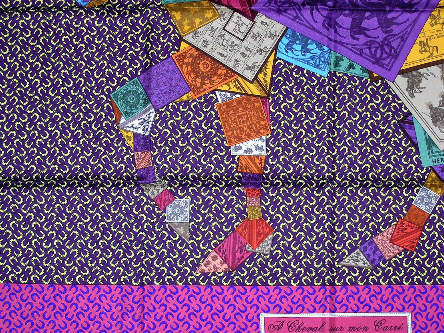 A Cheval Sur Mon Carre Hermes Scarf
