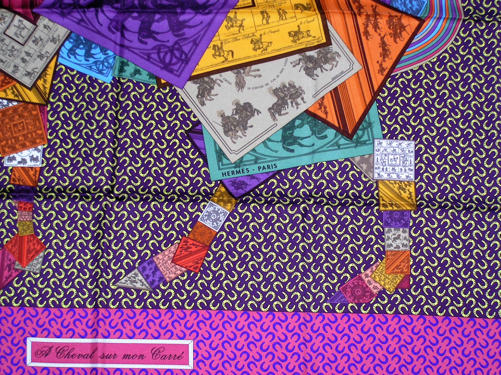 A Cheval Sur Mon Carre Hermes Scarf