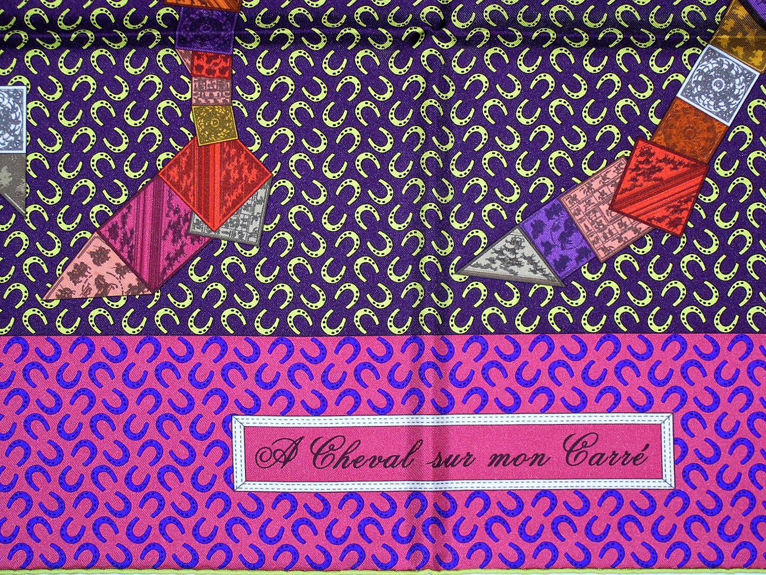 A Cheval Sur Mon Carre Hermes Scarf