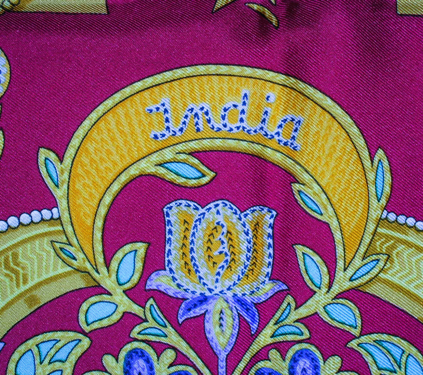 India Hermes Scarf 1986