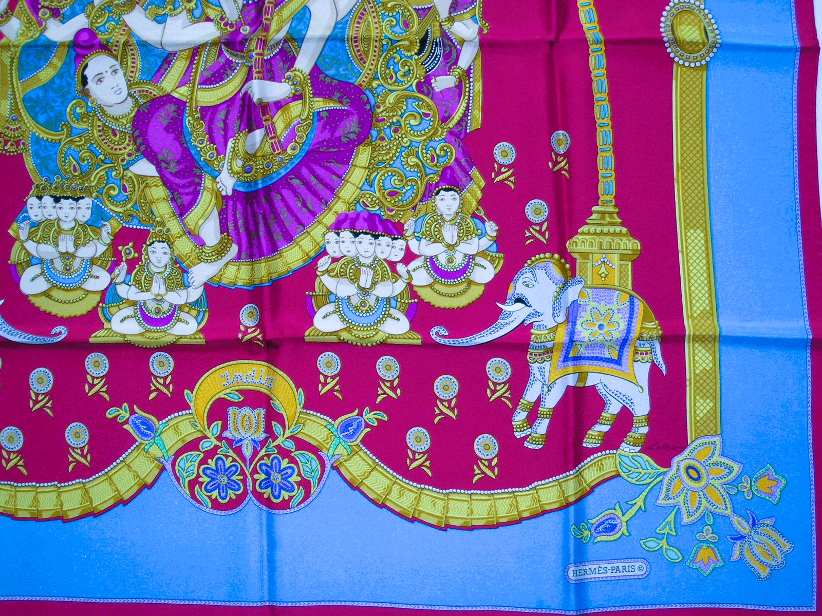 India Hermes Scarf 1986