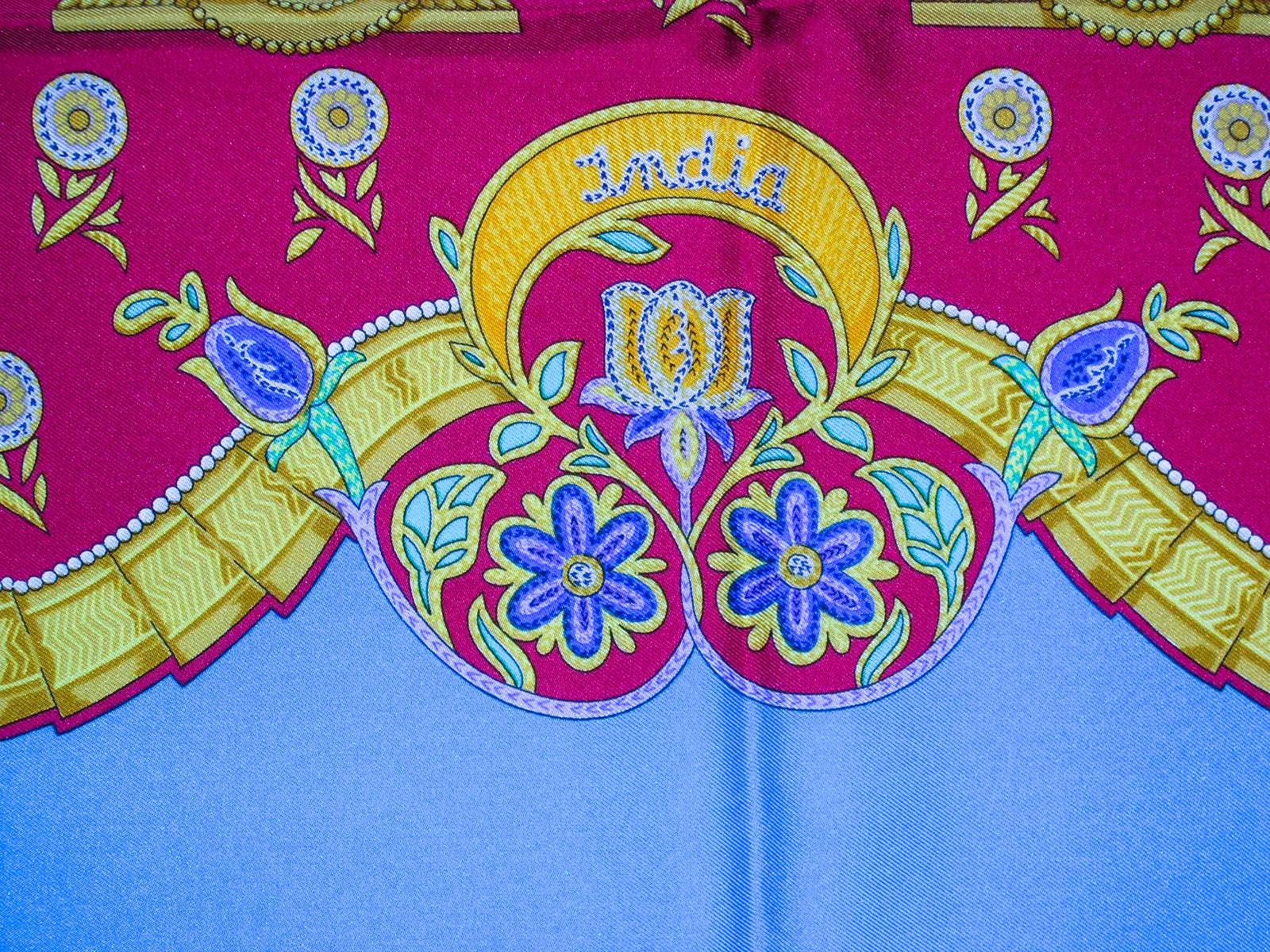 India Hermes Scarf 1986