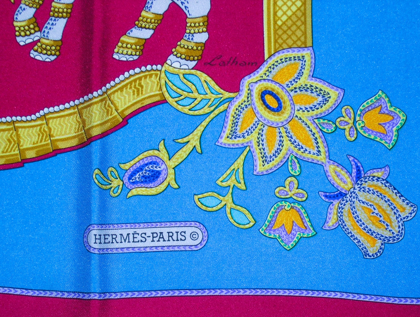 India Hermes Scarf 1986
