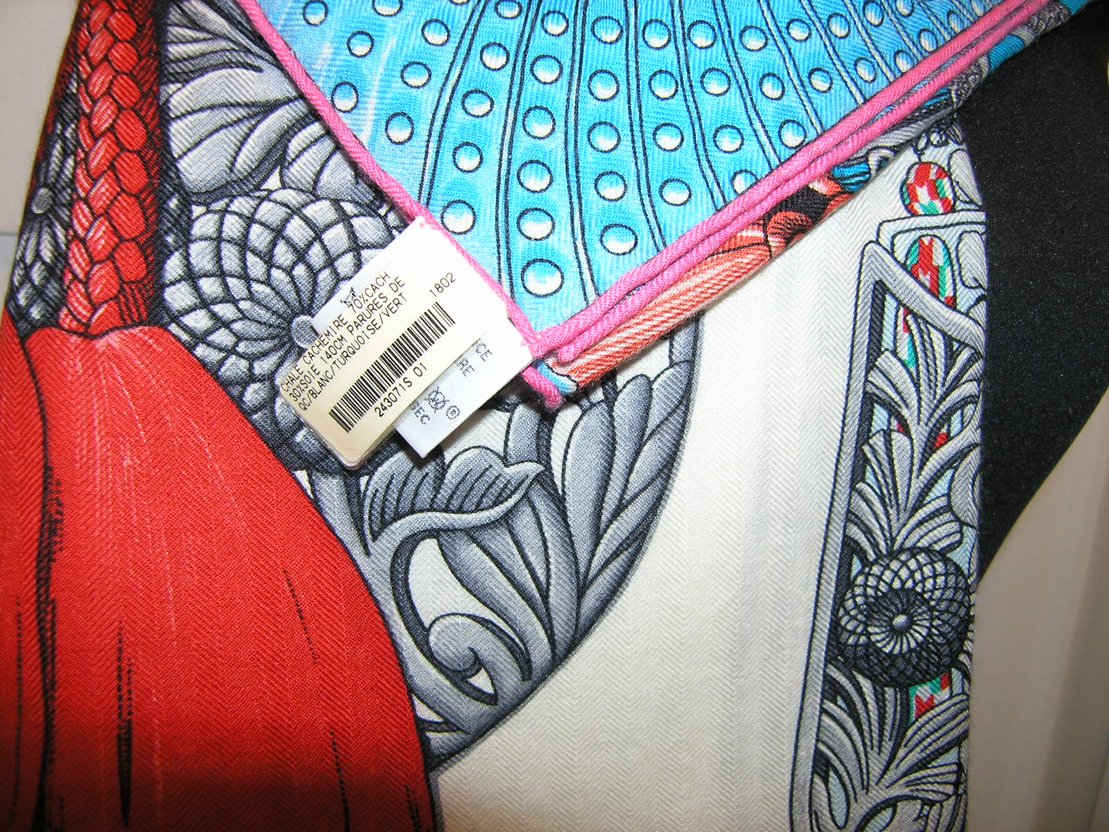 Parures de Samourais Hermes Cashmere Shawl