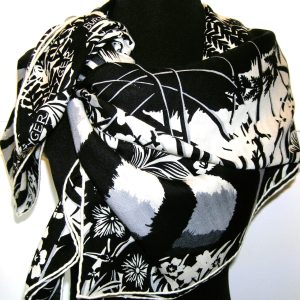 vintage Hermes cashmere shawl