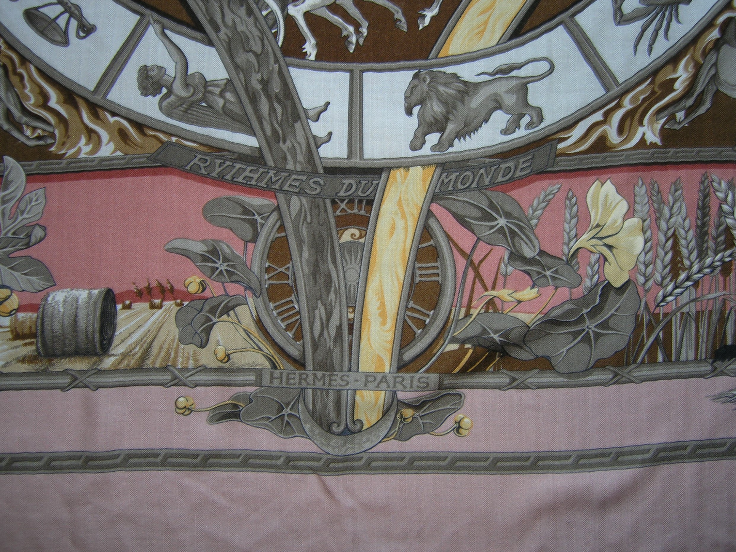 vintage Hermes cashmere shawl