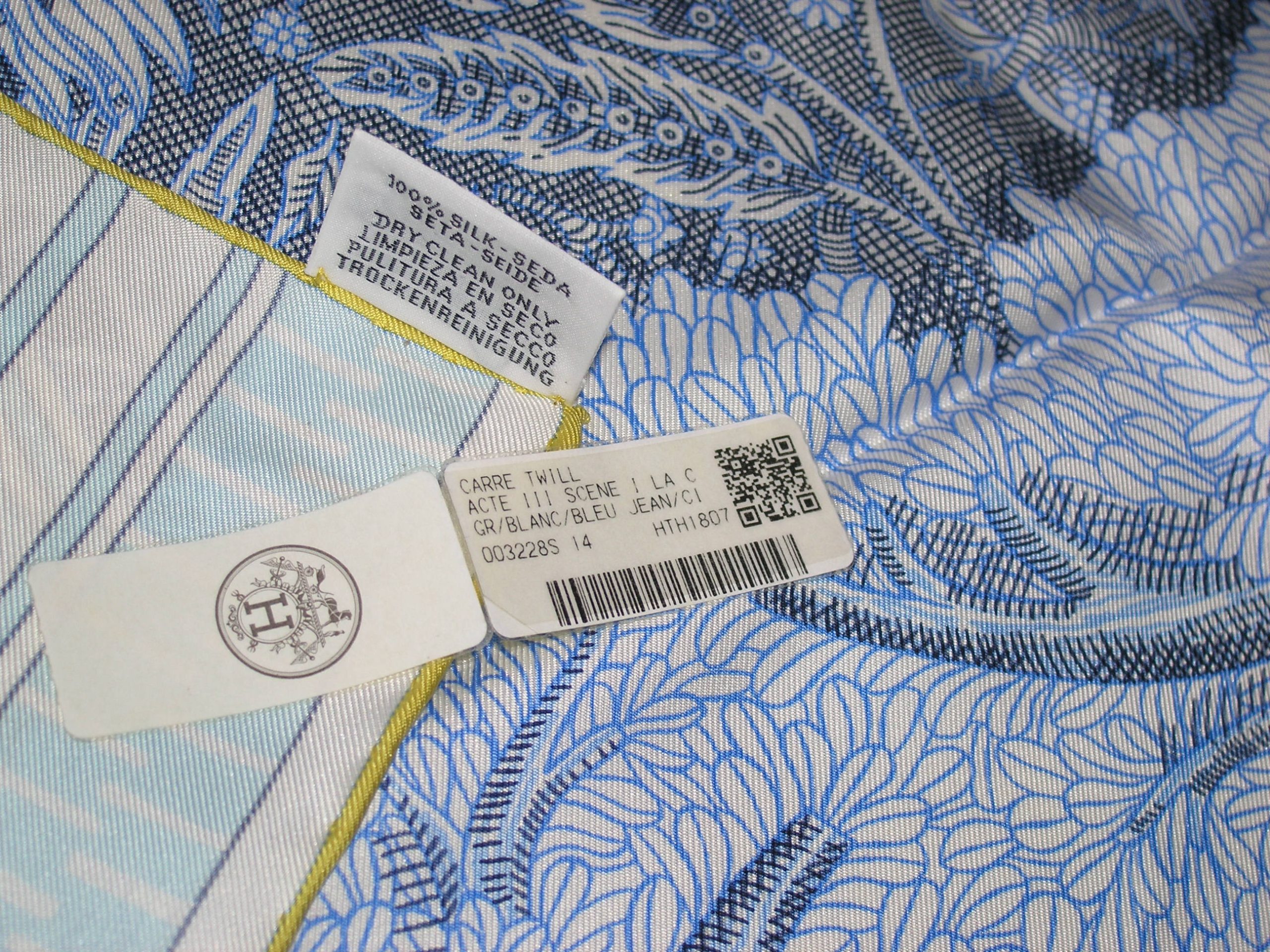 Acte III Scene I La Clairiere Hermes Scarf