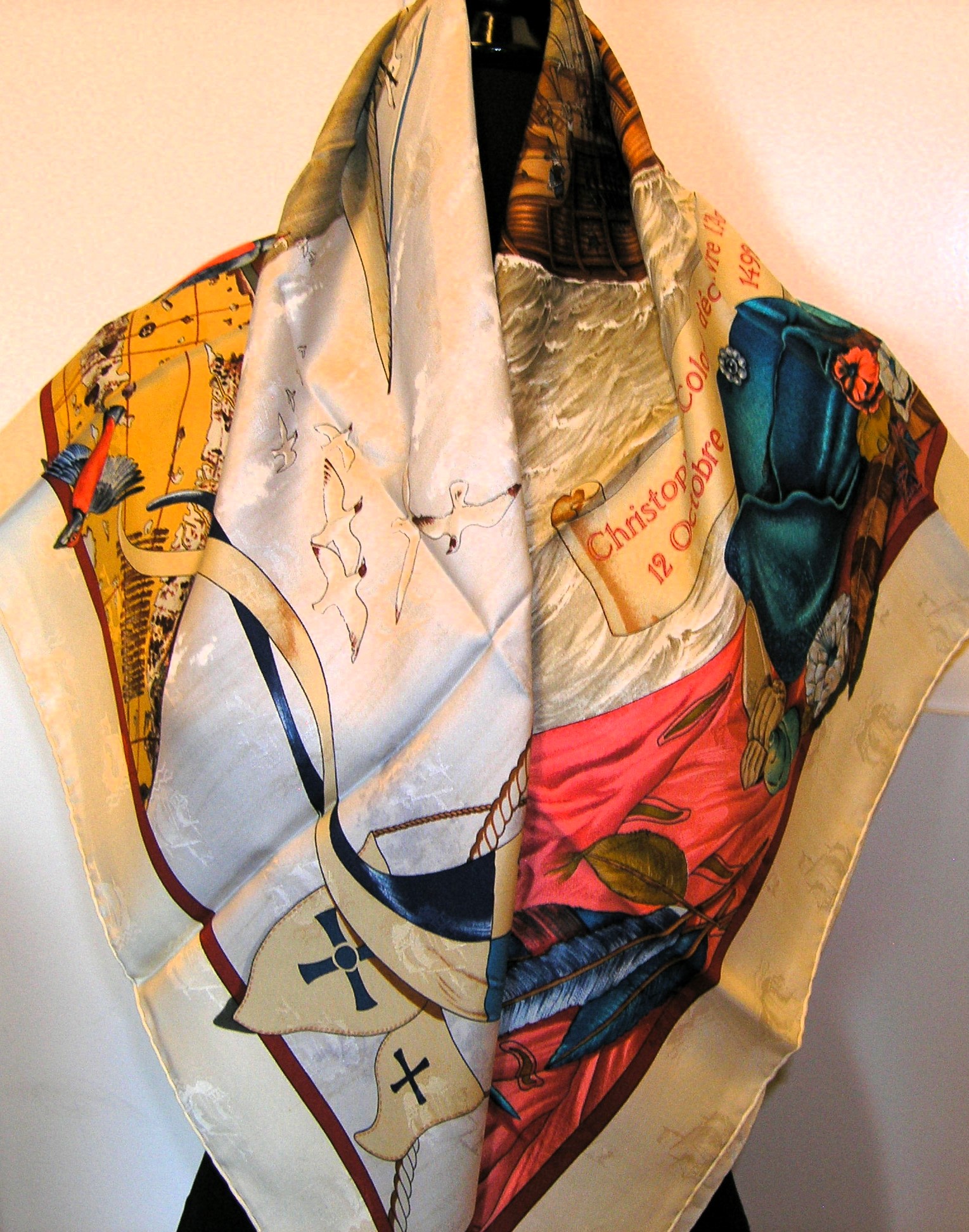 Christophe Colomb Jacquard Hermes Scarf - It's All Goode
