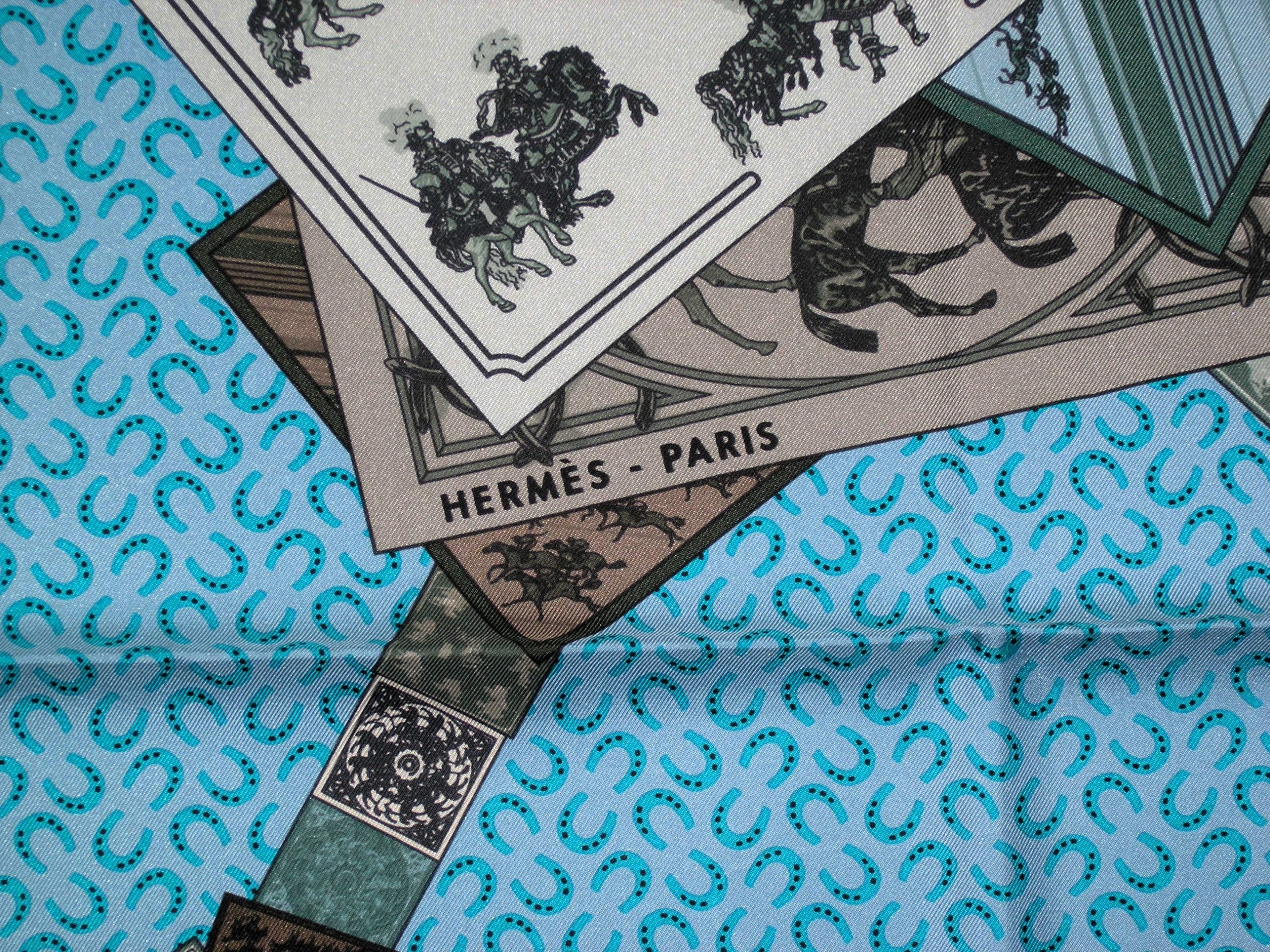 A Cheval Sur Mon Carre Hermes Scarf