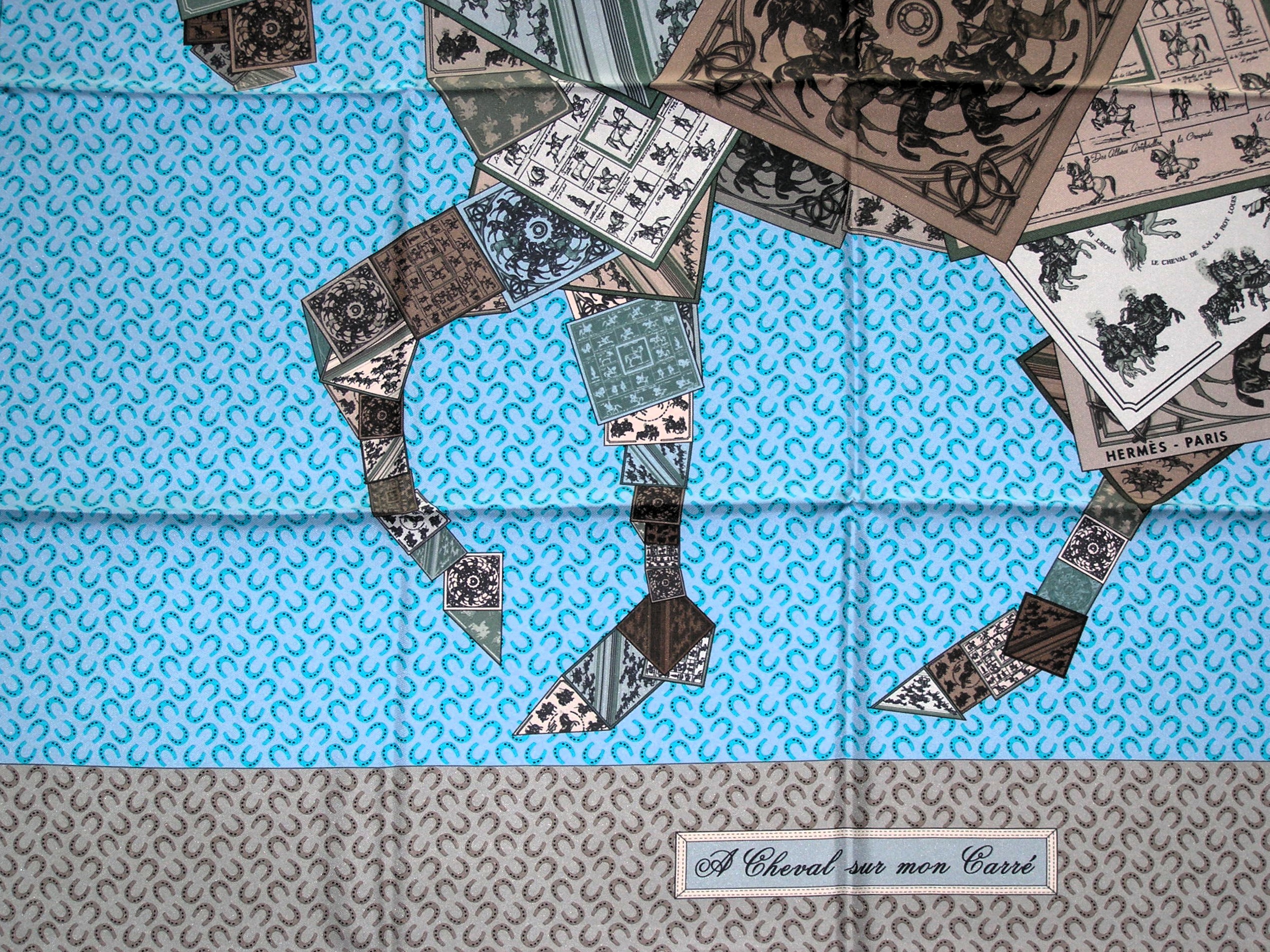 A Cheval Sur Mon Carre Hermes Scarf