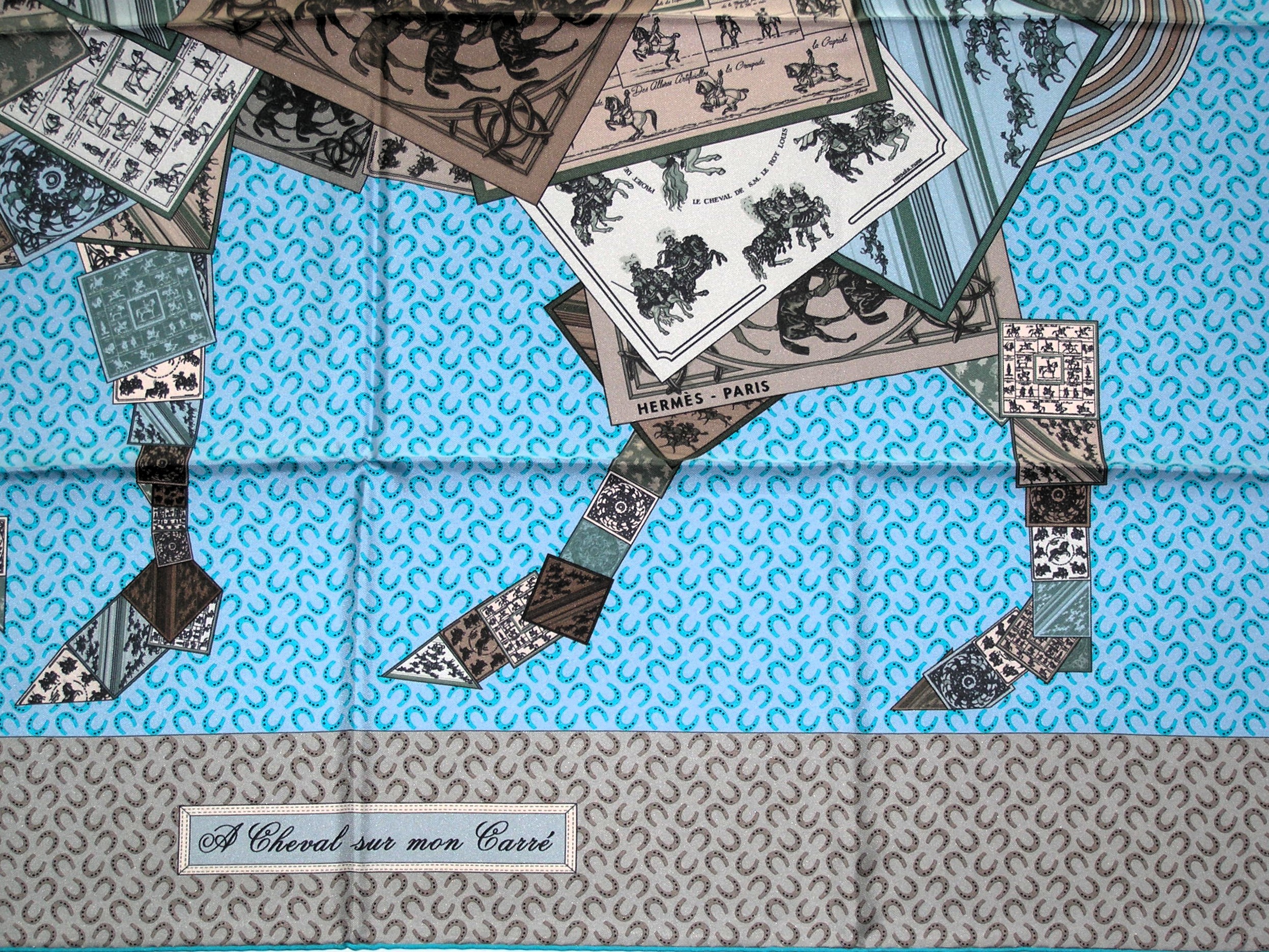 A Cheval Sur Mon Carre Hermes Scarf