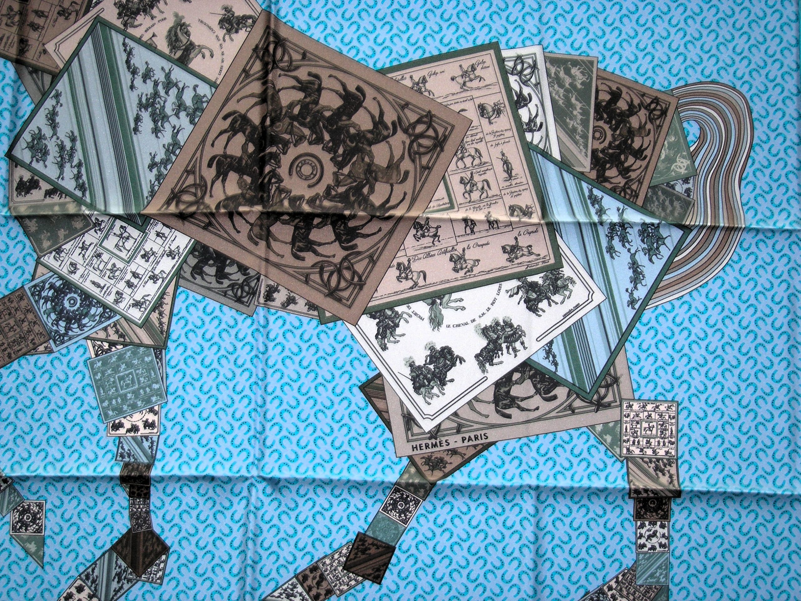 A Cheval Sur Mon Carre Hermes Scarf