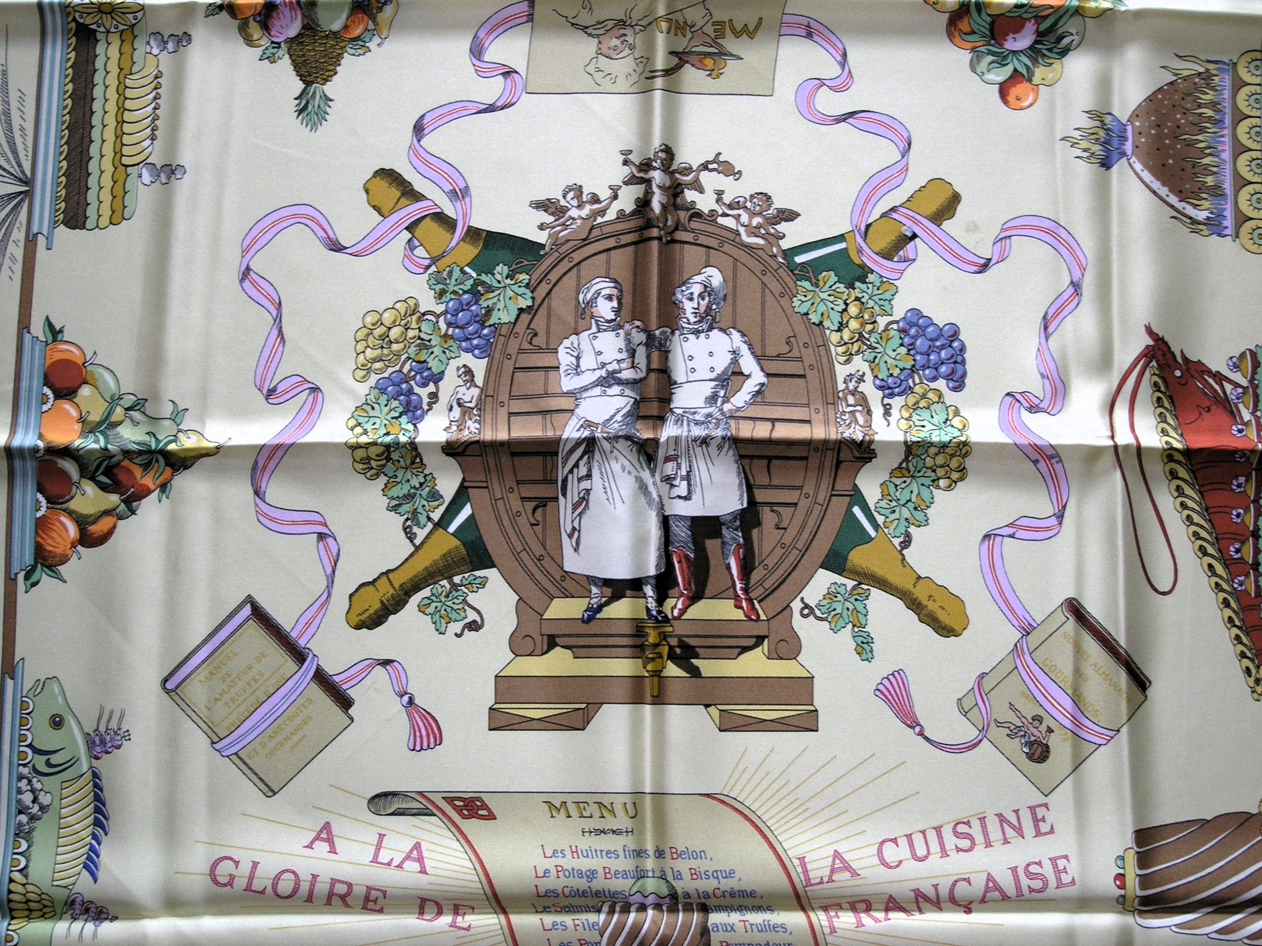 A la Gloire de la Cuisine Francaise Hermes Scarf