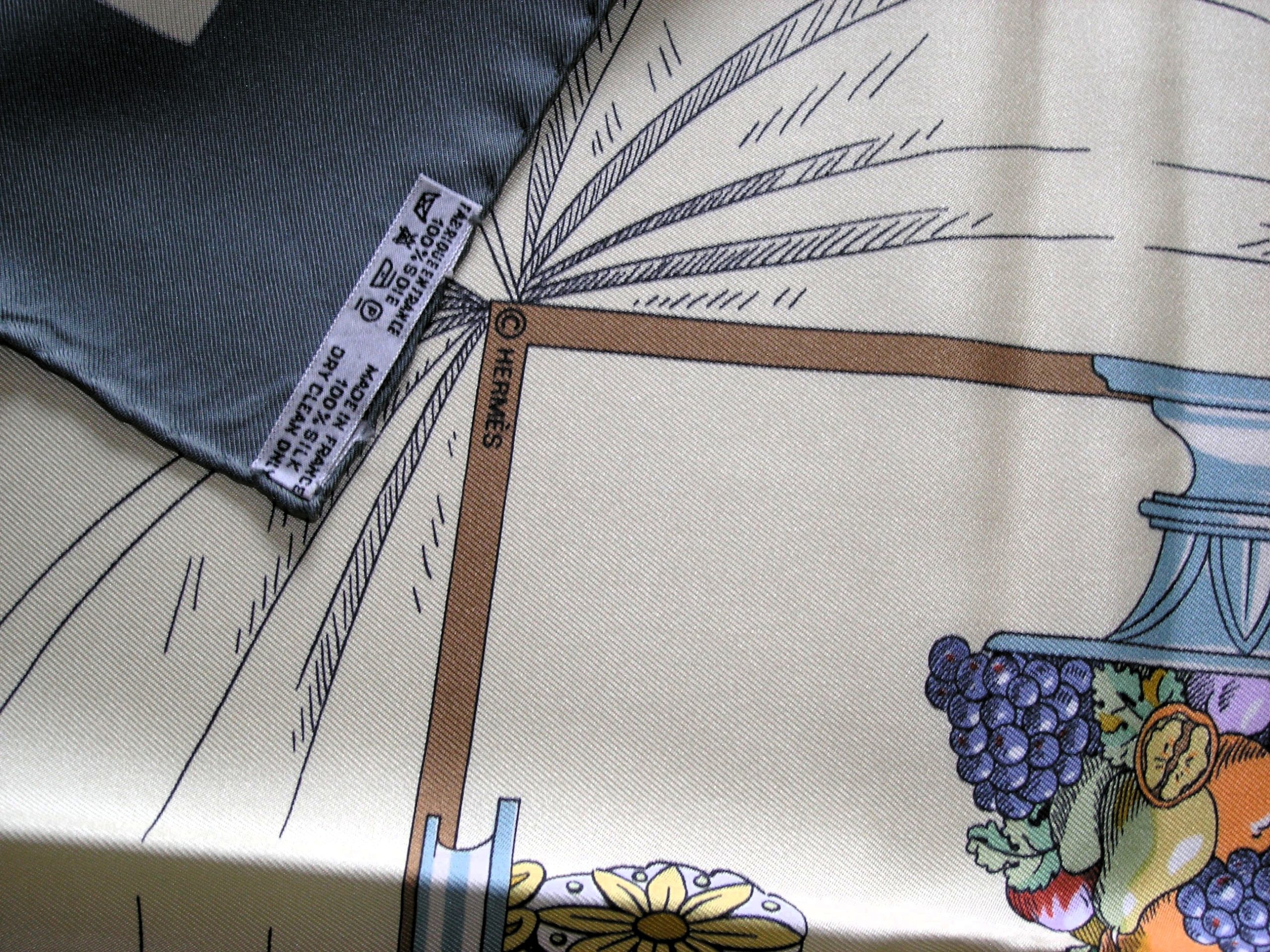 A la Gloire de la Cuisine Francaise Hermes Scarf