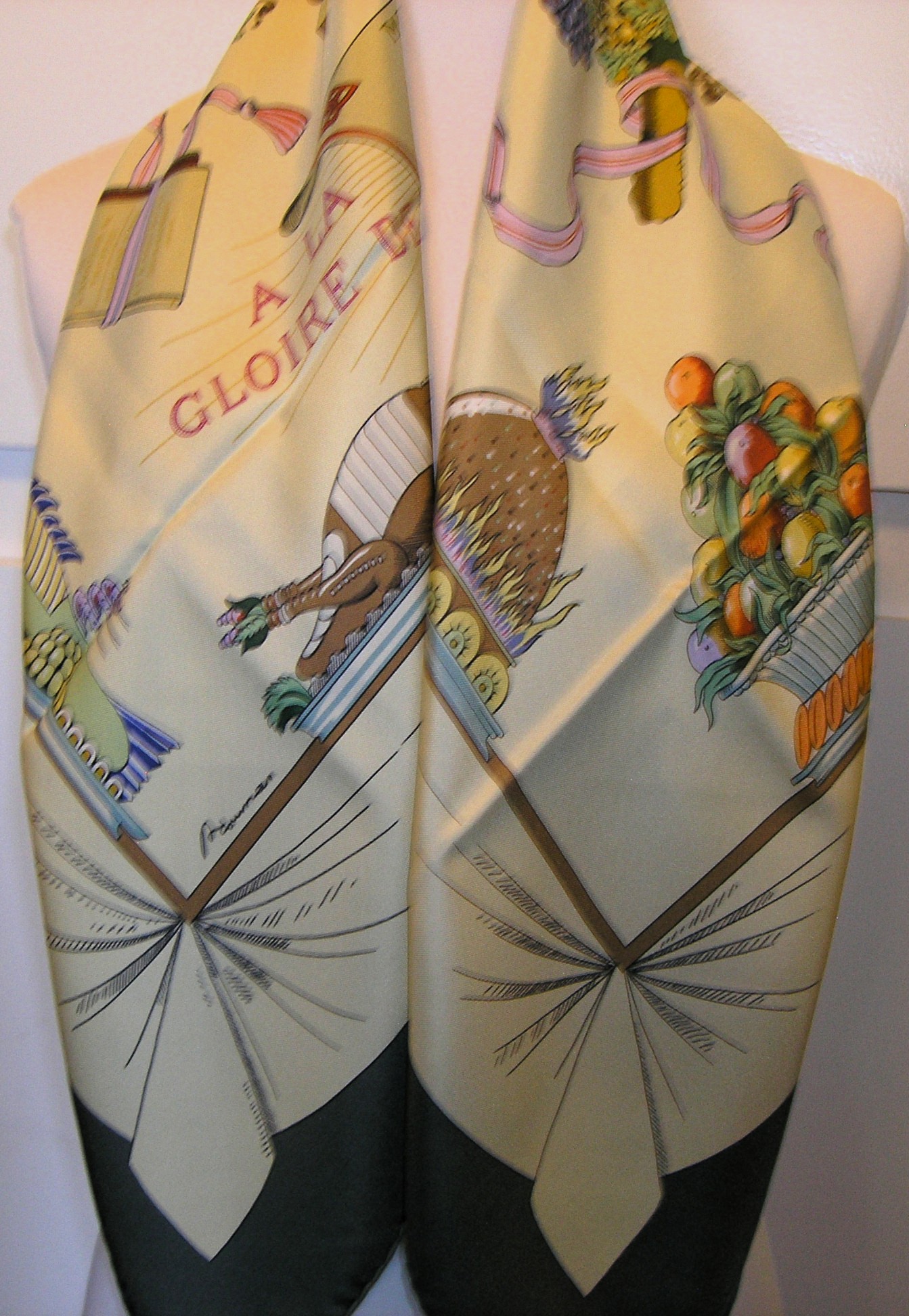 A la Gloire de la Cuisine Francaise Hermes Scarf