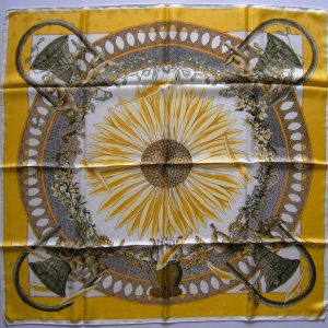 vintage Hermes jacquard scarf