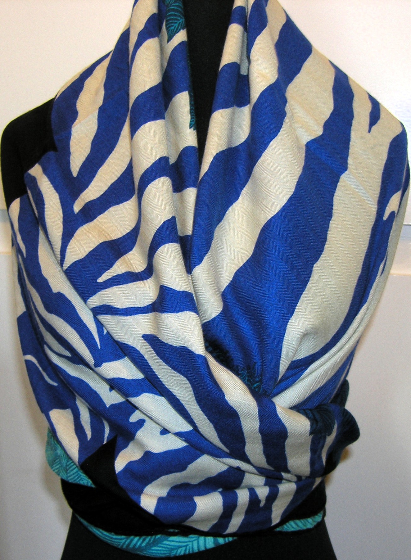 Zebra Pegasus Hermes Cashmere Shawl