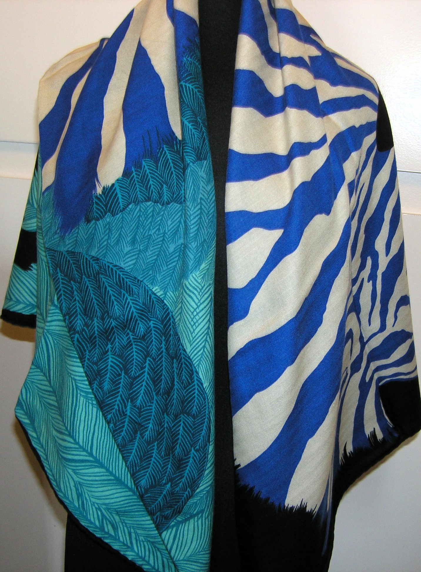 Zebra Pegasus Hermes Cashmere Shawl
