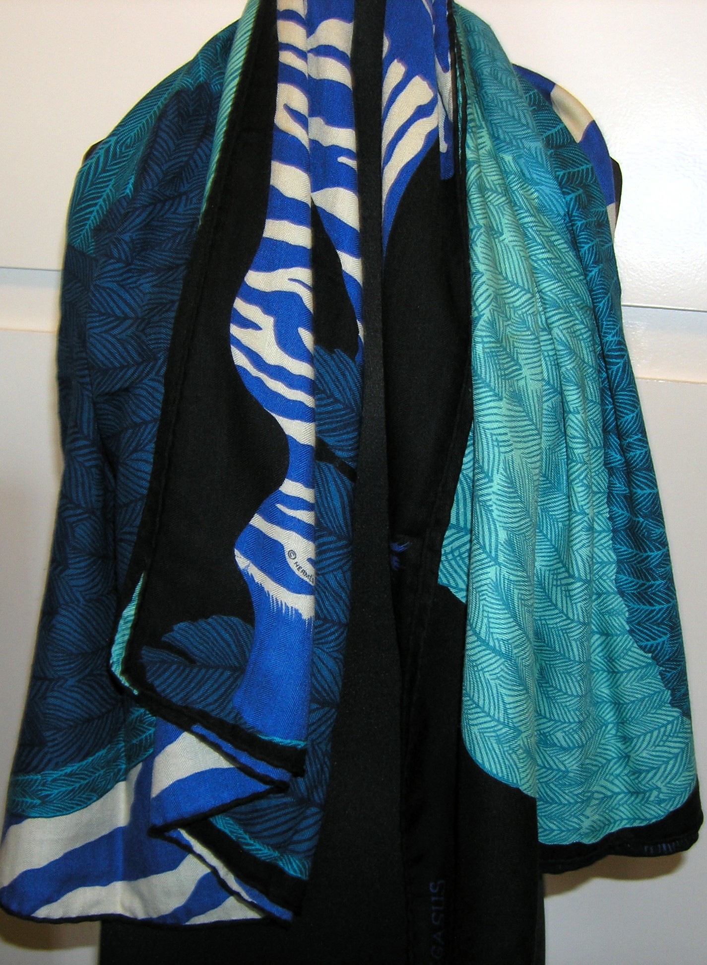 Zebra Pegasus Hermes Cashmere Shawl