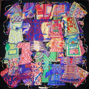 vintage Hermes cashmere shawl