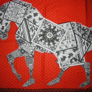 vintage Hermes cashmere shawl