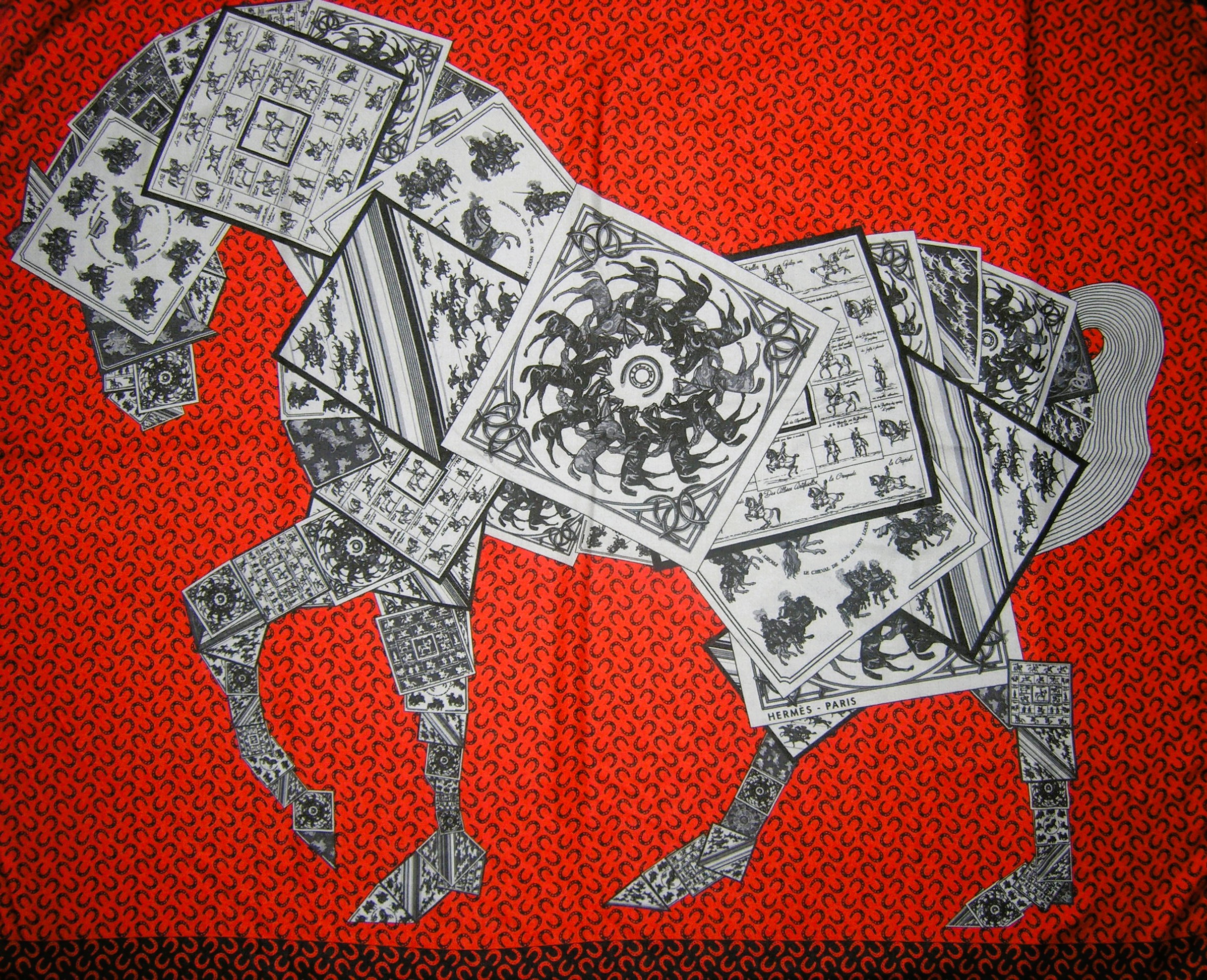 vintage Hermes cashmere shawl