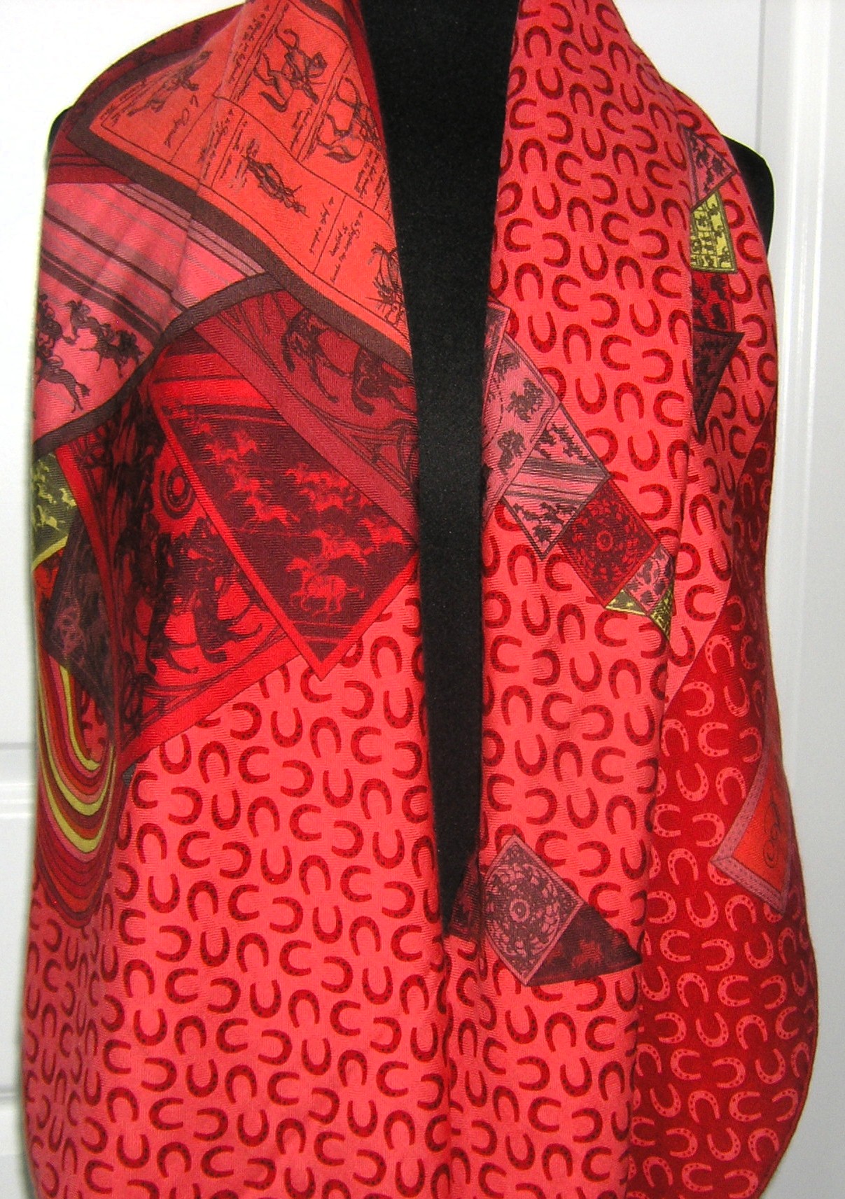 A Cheval Sur Mon Carre Hermes Cashmere Shawl
