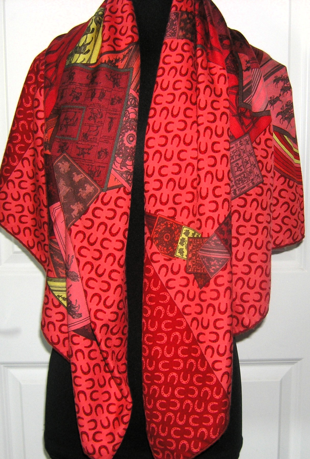 A Cheval Sur Mon Carre Hermes Cashmere Shawl