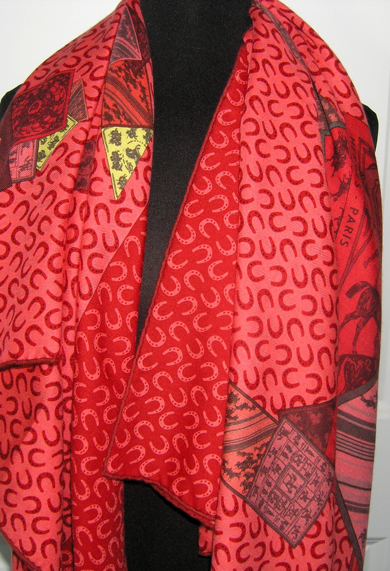 A Cheval Sur Mon Carre Hermes Cashmere Shawl