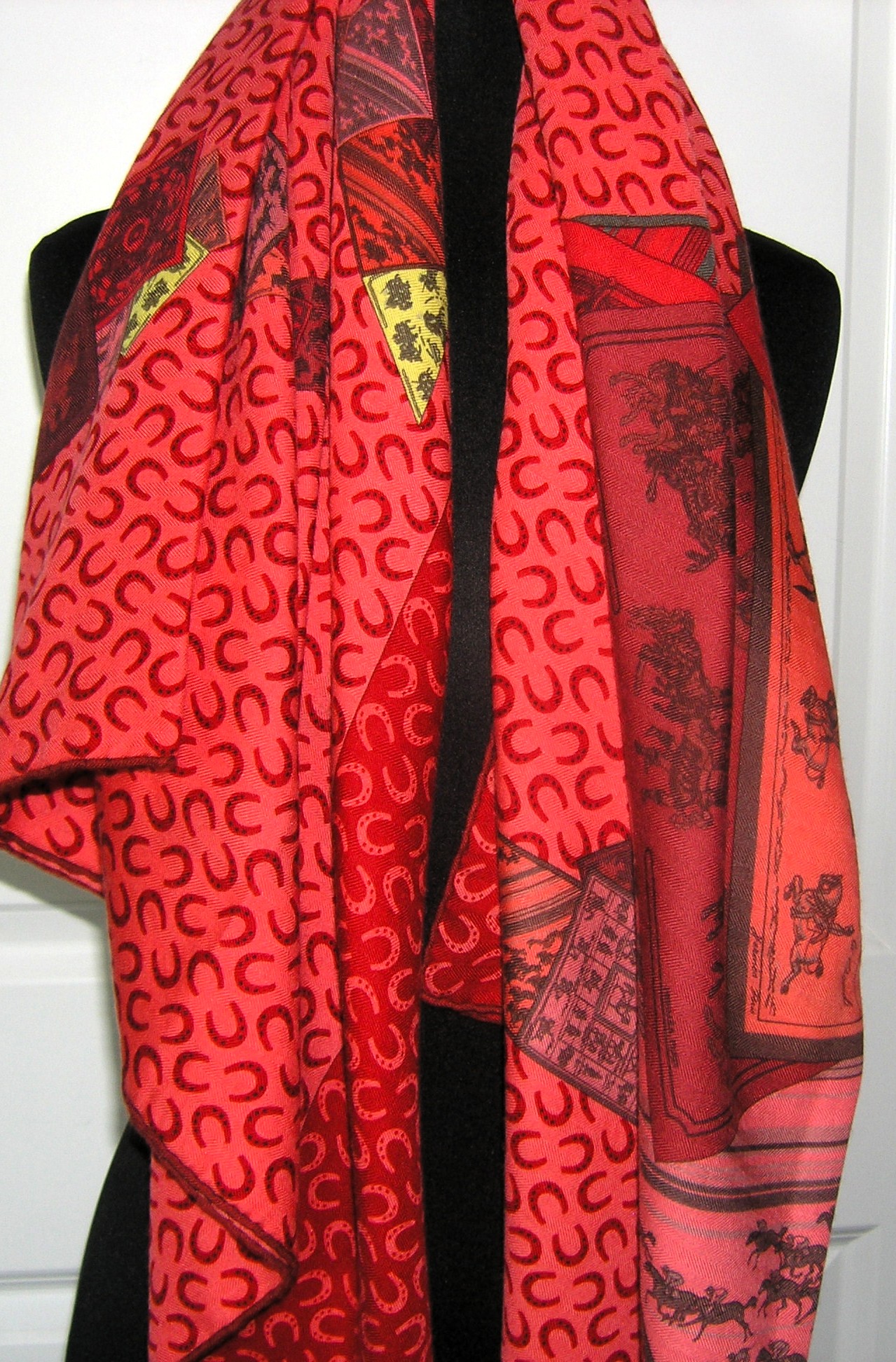 A Cheval Sur Mon Carre Hermes Cashmere Shawl