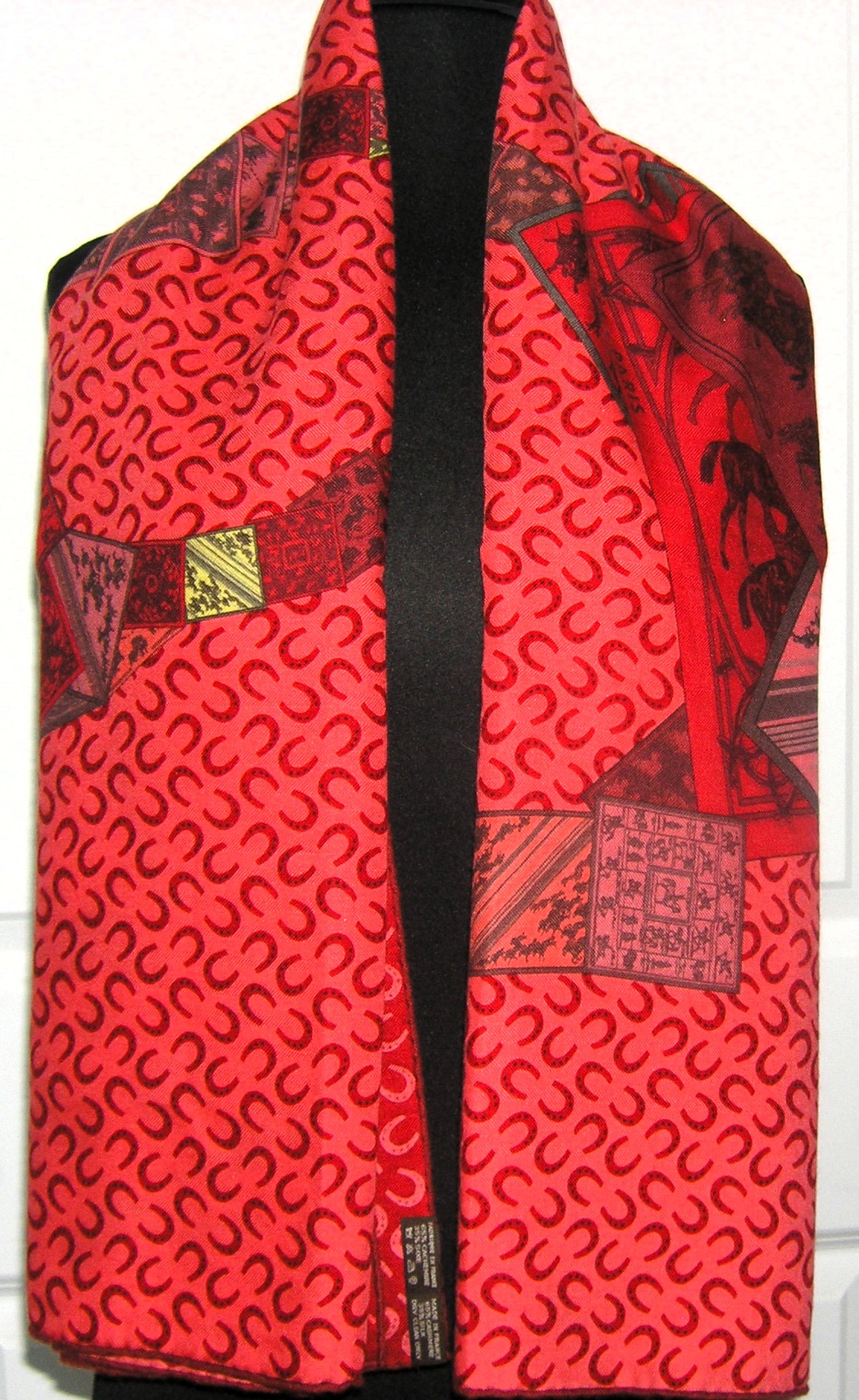A Cheval Sur Mon Carre Hermes Cashmere Shawl